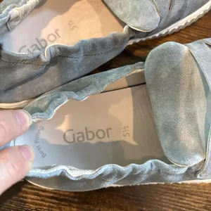 Gabor Comfort G Women's Light Blue Suede Slip On Loafers Shoes size 5.5 thumbnail 7