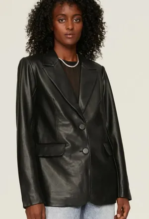 Good‎ American Women's Better Than Leather Blazer 2X NWT thumbnail 1