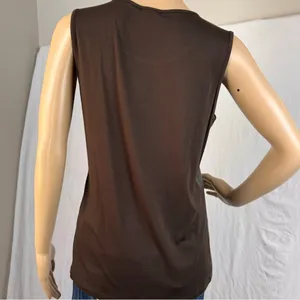 600 west Ombré Sequin Sleeveless Women's Top Size‎ Medium Brown thumbnail 9