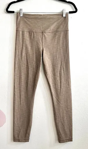 Athleta Ultra High Rise Elation 7/8 Tight Leggings Brown Minimalist‎ Small thumbnail 1