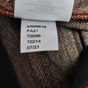 LOFT Outlet Orange & Brown Windowpane Plaid Aline Skirt Size Large Academia thumbnail 8
