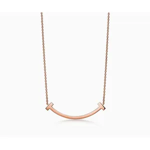 Boutique Rose Gold Filled K18 Curve Bar Necklace, Minimalist Chain Pendant,‎ 16-18” thumbnail 7