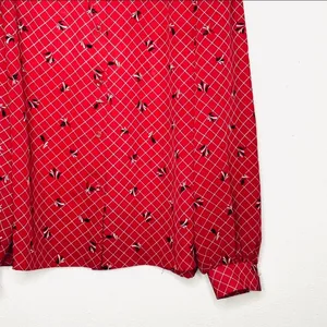 Vintage 70s Koret Flounced Ruffle Collar Blouse Size 12 thumbnail 5