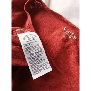 100% Linen Short Sleeve Cropped Top J. Crew thumbnail 3