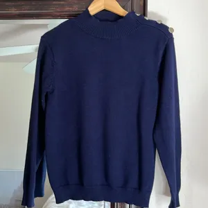 Amazon Kirundo Navy Button Mockneck medium thumbnail 3