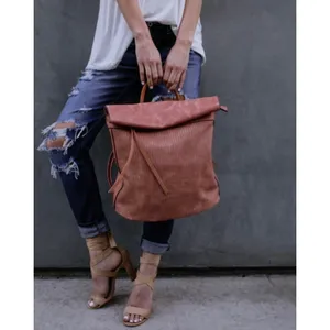 Globetrotter faux leather Backpack‎ thumbnail 3