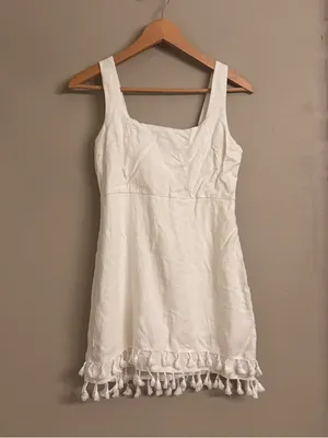 LULUS‎ Tassel-Hem Mini Dress thumbnail 2