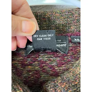Vintage Fair Isle Wool Cardigan Cottagecore Heritage Folk Knit Autumn Sweater thumbnail 6