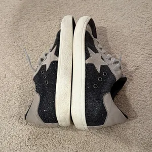 Vintage Havana Glitter Star Black Sparkle Sneaker, size 8 thumbnail 4