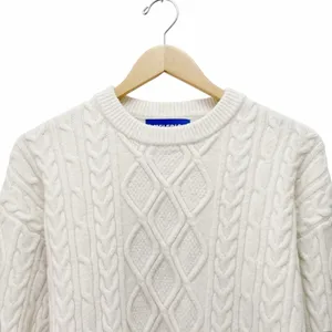 Aelfric Eden Cream Cable Knit 90s Fisherman Sweater Size XS Rory Gilmore Style thumbnail 5