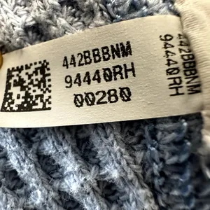 Aerie Waffle Thermal Long Sleeve Knit Pullover Crew Neck Oversized Blue Medium thumbnail 4