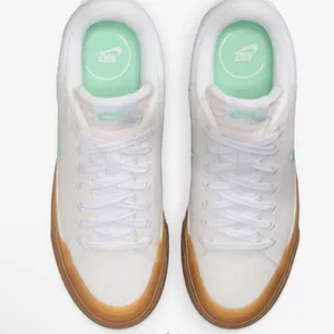Nike Court Legacy Lift White Sneakers with Gum Soles and Mint Accents Size 8‎ thumbnail 12