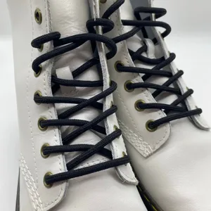 Dr. Martens White Zavala Combat Boots Moto Grunge Leather Lace-Up Women's size 9 thumbnail 6