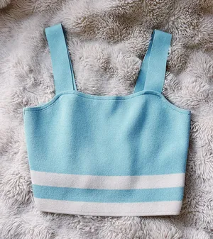 Crop top Blue Size M thumbnail 1