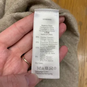 Madewell XXS Mockneck Sweater Oatmeal Beige Merino Wool Alpaca Blend CKP46509846 thumbnail 6