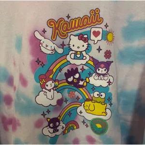 Hello Kitty & Friends Sanrio Kawaii Camp Tie Dye Hoodie 2X thumbnail 2