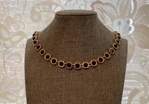 Vintage Black Stone Elegant Necklace thumbnail 1