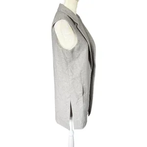 The Savile Row Co gray sleeveless collared open cardigan sweater vest XS thumbnail 3