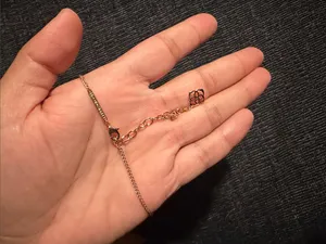 Retired Kendra Scott Macrame Reid Rose Gold Peach Long Pendant Necklace thumbnail 4