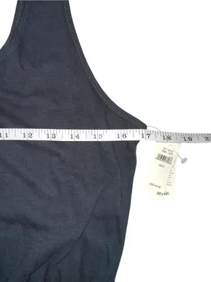 NWT Aerie Everyday Track Jumpsuit Black Sleeveless with Elastic Waist SMALL thumbnail 7