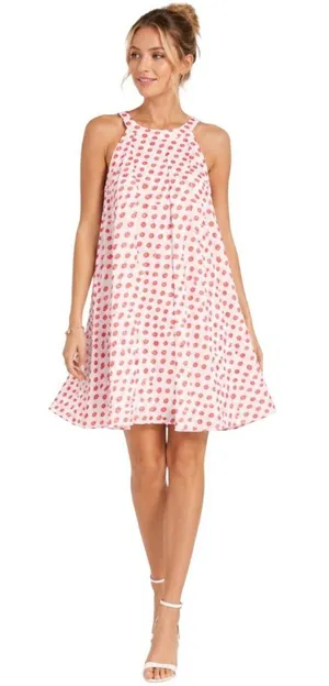 Betsey Johnson Floral Print Sleeveless Swing Dress Size 8 thumbnail 1