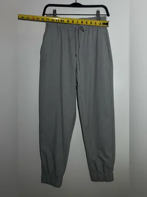 Zara Light Gray Elastic Waist Drawstring Pants thumbnail 9
