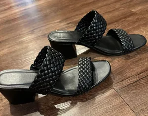 A New Day Black Braided Heels thumbnail 1