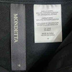 NWT‎ Women's Mondetta Lined Tailored Pants Athletic Pants Pockets Size 16 Black thumbnail 9