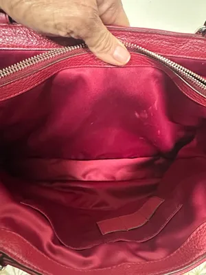 Coach Park Large Carryall F23268 in Red Pebbled Leather thumbnail 11
