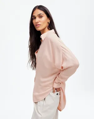 Madewell Pink Button Down Shirt thumbnail 2