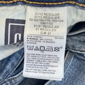 Gap Cigarette High Rise Jeans Womens 31/12R Medium Wash Blue Denim Slim Leg thumbnail 7