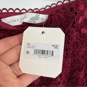 NEW Altar’d State Burgundy Maxi Skirt Size XXL NWT thumbnail 7
