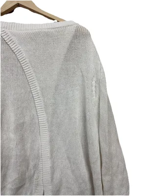 (RFB3) Banana Republic Womens XL Cream Open Back Sweater Crossover Knit Pullover thumbnail 10