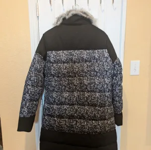 FABLETICS Waco Puffer Jacket Coat Women Size XL Midi Removable Faux Fur Collar thumbnail 8
