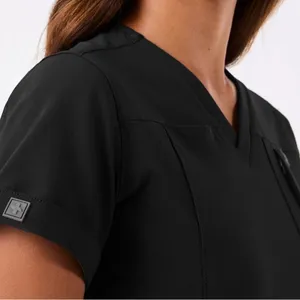 FIGS Indestructible Slim V Neck Scrub‎ Top Sz M 5 Pockets Nurse thumbnail 2