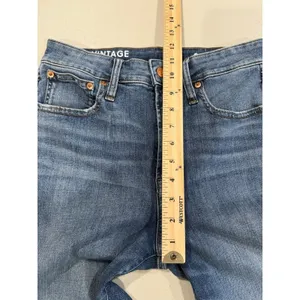 J Crew Vintage Slim Straight Jeans Women 27** High Rise Stretch Travel Vacation thumbnail 5