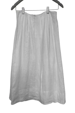 NWT Reformation Skirt White Linen Moya Fully Lined Size 2 thumbnail 1