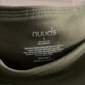 Nuuds Forest Green Bodysuit… new without tags…. Never worn Size L thumbnail 2