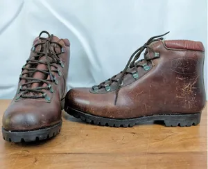 Vintage Leather Italian Made Mountaineering Style Boots thumbnail 1