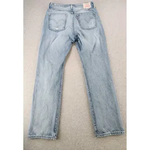 Levis 501 Original Fit Distressed Jeans Button Fly 32x30 White‎ Label Denim thumbnail 14