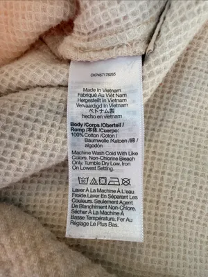 Madewell XS shacket Cream Quilted Button-Up Jacket pockets 100% cotton textured thumbnail 7