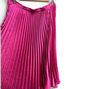 Lucy Paris Pleated Midi Skirt L Accordion Dopamine Dressing Hot pink Magenta thumbnail 6