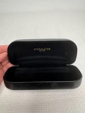 Coach Black Hard Clamshell Eyeglass Sunglass Case New York thumbnail 5