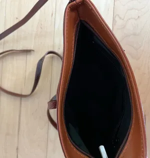 Two toned brown leather purse thumbnail 3