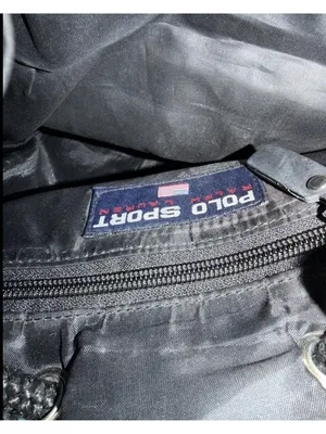 Vintage Polo Sport Ralph Lauren Black Bucket Backpack Bag Handbag Purse Y2K 90s thumbnail 3