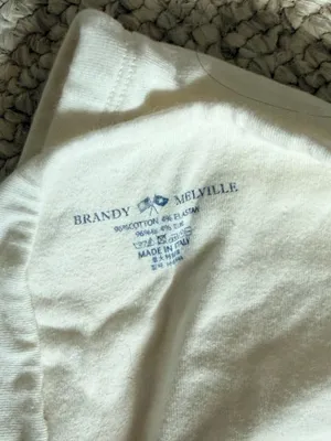 Brandy Melville Crop Tube Top White thumbnail 3
