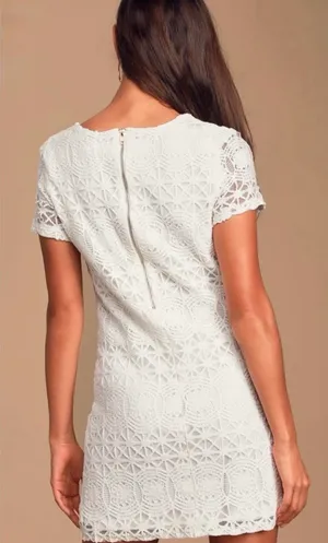 Love You For Eternity Lulus White Shift Dress thumbnail 3