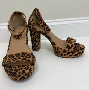 Torrid Leopard Platform Heels Sandals Sz9.5WW NWT thumbnail 1