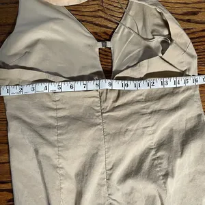 Zara Halter Neck Dress Size XL Beige Midi Maxi thumbnail 4