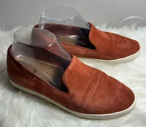 Birdies The Swift Slip-On Sneaker Suede Leather Flats Nutmeg Orange Size thumbnail 3